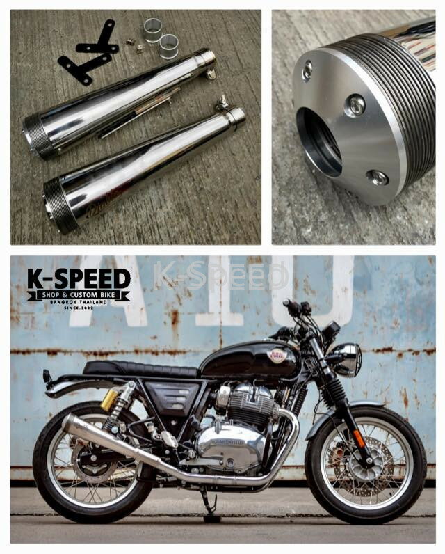 K-SPEED スリップオンマフラー J13C ロイヤルエンフィールド GT650 Interceptor650 バイク カスタムパーツ