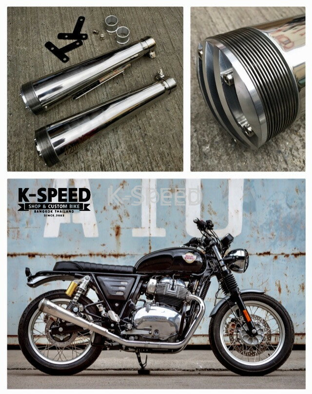 K-SPEED スリップオンマフラー J14C ロイヤルエンフィールド GT650 Interceptor 650 バイク カスタムパーツ
