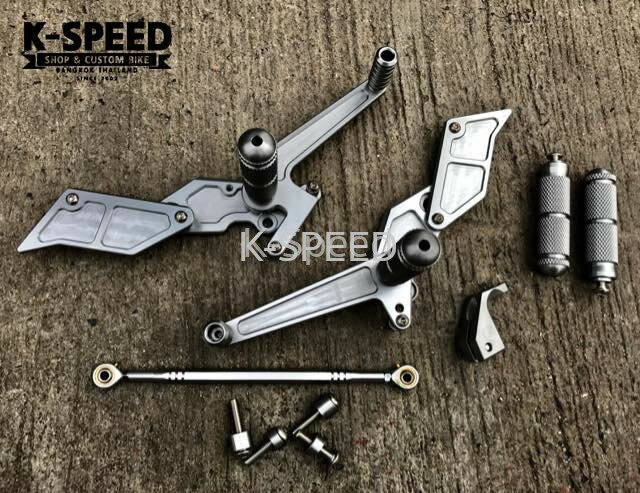 K-SPEED バックステップ リアセット GT650 Interceptor 650 19-22 アルミ製 バイク カスタムパーツ CNC
