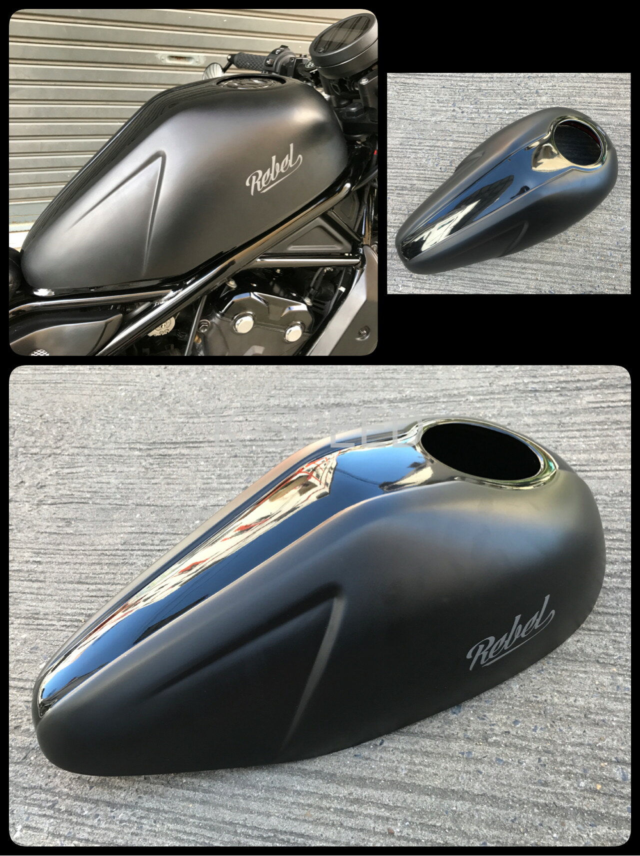 K-SPEED Rebel 300 500用 タンクカバー カスタムパーツ バイク 外装
