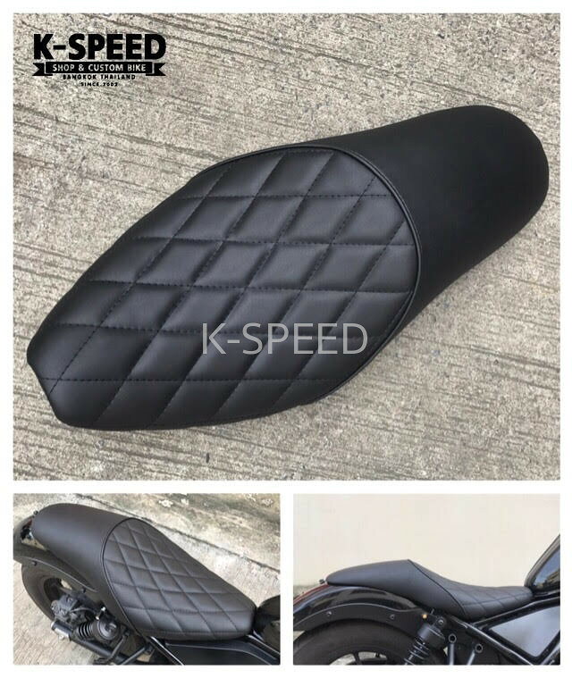 【予約販売商品】K-SPEED Rebel 300 500用 ロングシート ダイヤモンドパターン バイク カスタムパーツ レブル レブル500 PC60 カスタムシート