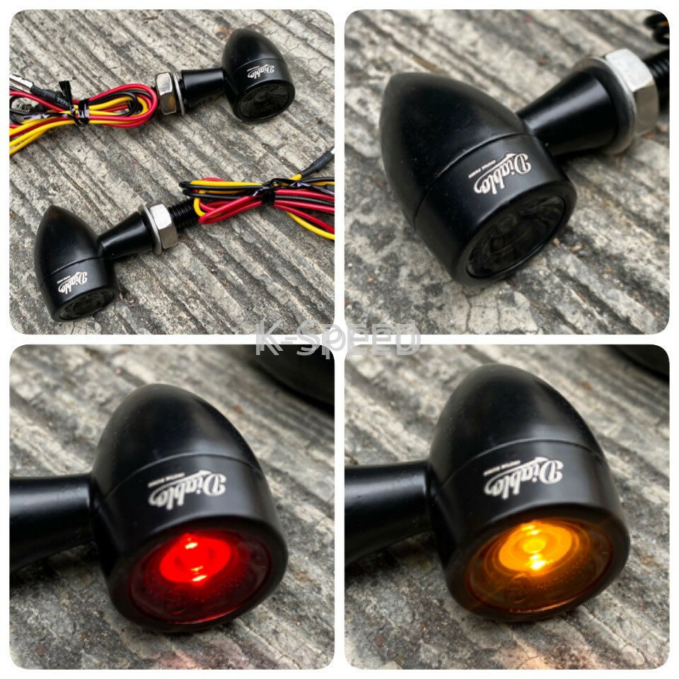 K-SPEED Diabolus Mini LEDウインカー 2色発光 バイク カスタムパーツ
