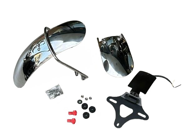 【予約販売商品】K-SPEED Dax125用 前後ステンレスフェンダー DX049 バイクカスタムパーツ ダックス125 JB04