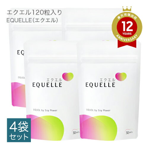 エクエル パウチ 120粒 4個セット エクオール 4粒で10mgのエクオール配合（1日の目安） 送料無料 大塚製薬 【正規流…