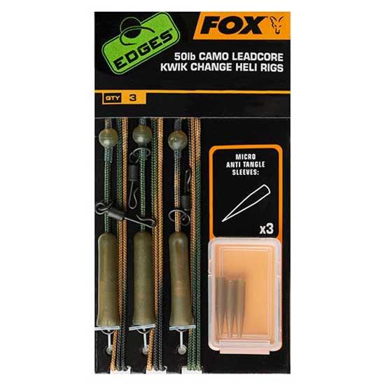 Fox international フォックス ライン Edges Camo Leadcore Kwik Change Heli Rigs ユニセックス