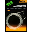 Fox international tHbNX Fluorocarbon Fused Leader Kwik Change Swivel 115 Cm jZbNX