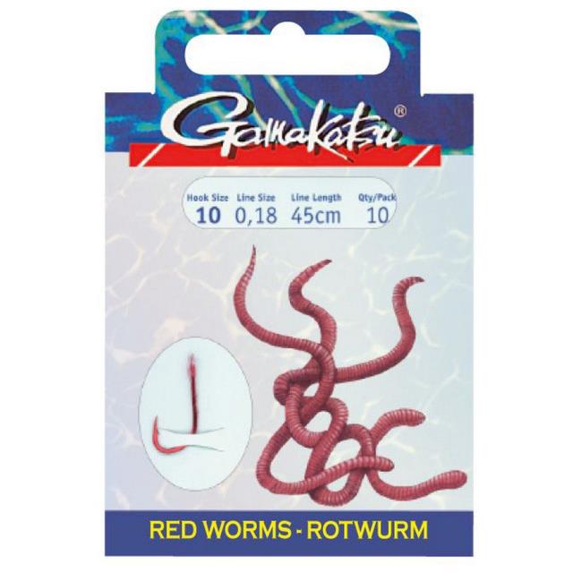 Gamakatsu ޥ Booklet Red Worm 5260R Ф줿 եå 0.250  75 CM ˥å