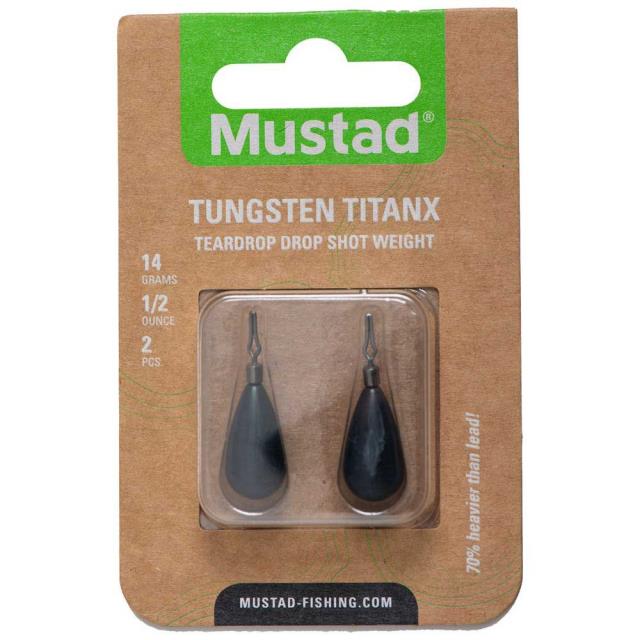 Mustad マスタッド タングステン リード TitanX Teardrop Drop Shot ユニセックス