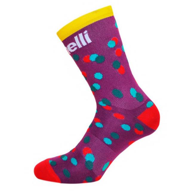 Cinelli ファッション 靴下 靴下 Caleido Dots カラー:Purple■ご注文の際は、必ずご確認ください。※こちらの商品は海外からのお取り寄せ商品となりますので、ご入金確認後、商品お届けまで3から5週間程度お時間を頂いてお...