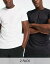  ASOS 4505 Icon training t-shirt 2 pack with quick dry in black and white 