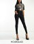  ASOS DESIGN Hourglass slim biker trouser in black ǥ