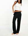 JoNC Calvin Klein Intrinsic sleep pants with logo waistband in black fB[X