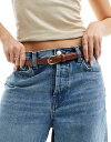 }S Mango slim belt in brown fB[X