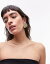 ȥåץå Topshop Ezra statement shell stud earrings in gold ǥ