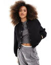 エイソス エイソス ASOS DESIGN scuba bomber jacket in black レディース