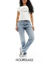 GC\X ASOS DESIGN Hourglass 90s straight leg jeans in light blue fB[X