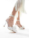 フォーエバーニュー Forever New Bridal rosette detail heel in ivory レディース