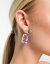 True Decadence bejewelled earrings in pink and green ǥ