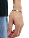 エイソス エイソス ASOS DESIGN waterproof stainless steel snake chain bracelet in silver tone メンズ