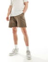 GC\X ASOS DESIGN loopback shorts in brown Y