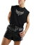 エイソス ASOS DESIGN slim pleated leather look shorts in black メンズ