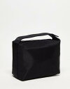 エイソス ASOS DESIGN wash bag with grab handle in black メンズ
