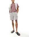 GC\X ASOS DESIGN wide cargo short in heavy weight woven texture in blue Y