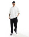 エイソス ASOS DESIGN heavyweight extreme oversized t-shirt in white メンズ