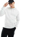 エイソス ASOS DESIGN hoodie in white marl メンズ