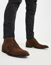 エイチアンドエム エイソス ASOS DESIGN chukka boots in brown faux suede メンズ