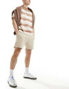 GC\X ASOS DESIGN slim fit shorts in beige Y