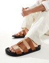 GC\X ASOS DESIGN sandals in tan Y