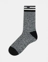 x` Bench Hyles grindle effect sherpa lined slipper socks in black Y