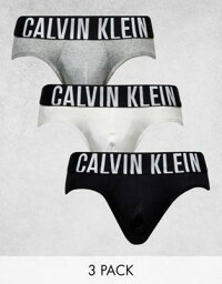 カルバンクライン Calvin Klein intense power cotton stretch briefs 3 pack in multi メンズ