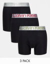 Calvin Klein カルバンクライン ファッション室内下着 下着 Calvin Klein steel 3-pack boxer briefs with contrast waistband in black カラー:Black■ご注文の際は、必ずご確認ください。※こちらの商品は海外からのお取り寄せ商品となりますので、ご入金確認後、商品お届けまで3から5週間程度お時間を頂いております。※高額商品(3万円以上)は、代引きでの発送をお受けできません。※ご注文後にお客様へ「注文確認のメール」をお送りいたします。それ以降のキャンセル、サイズ交換、返品はできませんので、あらかじめご了承願います。また、ご注文をいただいてからの発注となる為、メーカー在庫切れ等により商品がご用意できない場合がございます。その際には早急にキャンセル、ご返金いたします。※海外輸入の為、遅延が発生する場合や出荷段階での付属品の箱つぶれ、細かい傷や汚れ等が発生する場合がございます。※商品ページのサイズ表は海外サイズを日本サイズに換算した一般的なサイズとなりメーカー・商品によってはサイズが異なる場合もございます。サイズ表は参考としてご活用ください。Calvin Klein カルバンクライン ファッション室内下着 下着 Calvin Klein steel 3-pack boxer briefs with contrast waistband in black カラー:Black