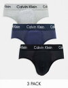 JoNC Calvin Klein 3-pack briefs in blue black and grey Y