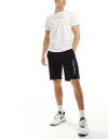 JoNC Calvin Klein degrade logo jersey shorts in black Y