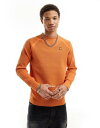 G-Star W[X^[ G-star pullover knitted jumper in orange Y