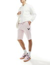 True Religion jersey shorts in pink Y