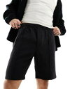 EC[NfC Weekday Ken relaxed fit shorts in black Y