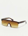 A.Kjaerbede Move Visor Sunglasses In Demi Tort jZbNX