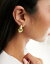  ASOS DESIGN stud earrings with brushed molten stud design in gold tone ǥ