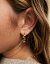  ASOS DESIGN hoop earrings with textured frill design in gold tone ǥ