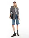 エイソス ASOS DESIGN Tall single breasted blazer in grey レディース