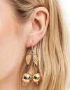 エイソス エイソス ASOS DESIGN drop earrings with cherry detail in gold tone レディース