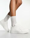 エイソス ASOS DESIGN Digit lace up trainer in white レディース