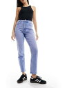 GC\X ASOS DESIGN slim mom jeans in bright mid blue fB[X