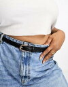 ASOS Curve エイソス ASOS DESIGN CURVE skinny waist and hip jeans belt レディース