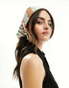 GC\X ASOS DESIGN spliced stripe large headscarf in multi fB[X