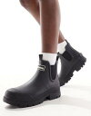 ouA[ Barbour Nimbus chunky wellington boots in black exclusive to asos fB[X